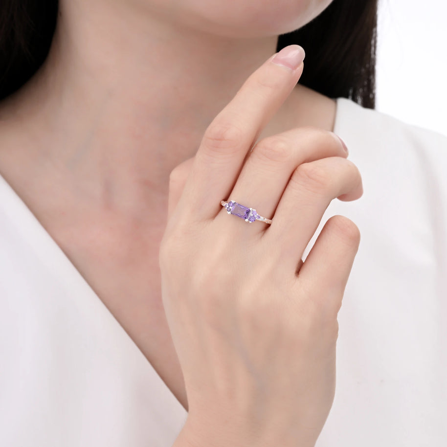 Anillo Royale Amatista – Plata 925