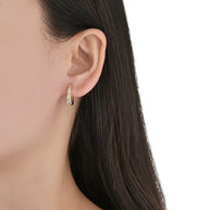 Aretes Huggies Destello Dorado – Plata 925