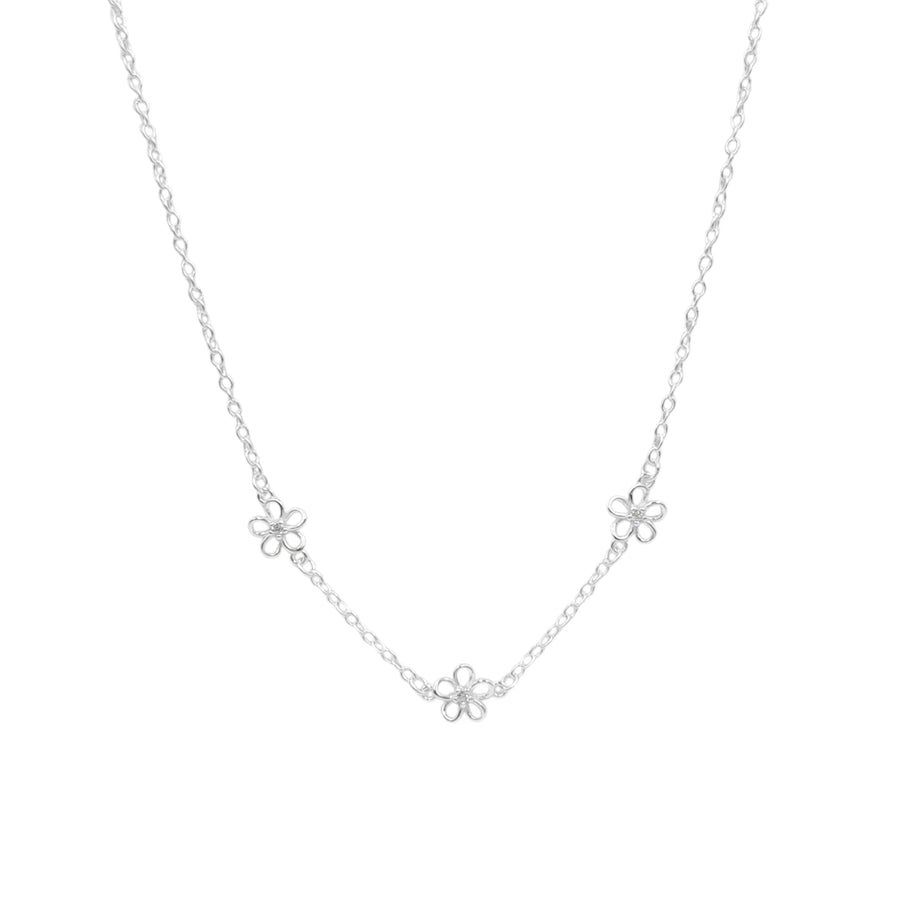 Gargantilla de Flores – Plata 925