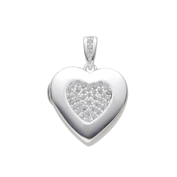 Dije Relicario de Corazón 16mm – Plata 925