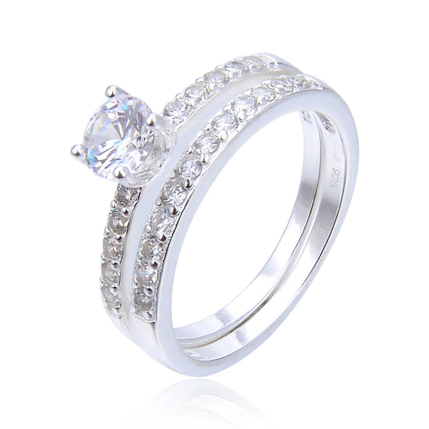 Anillo Eternité de Compromiso y Matrimonio – Plata 925