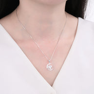 Dije de Luna y Corazón – Plata 925