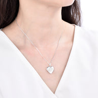 Dije Relicario de Corazón 16mm – Plata 925