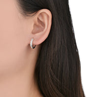 Aretes Huggies Espiga de Luz – Plata 925