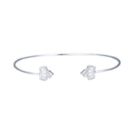 Pulsera Ajustable de Plata 925, Coronas
