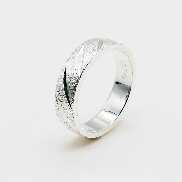 Anillo de Plata 9.25 para Caballero, Diagonal