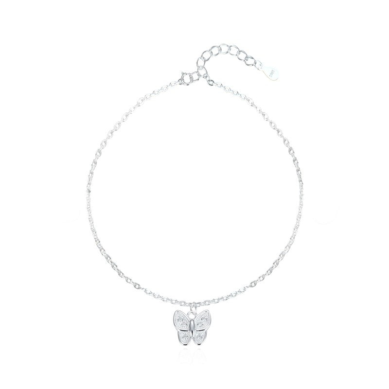Tobillera de Plata 9.25 para Dama, de Mariposa