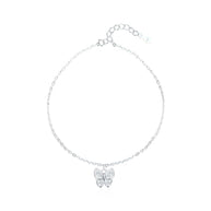Tobillera de Plata 9.25 para Dama, de Mariposa