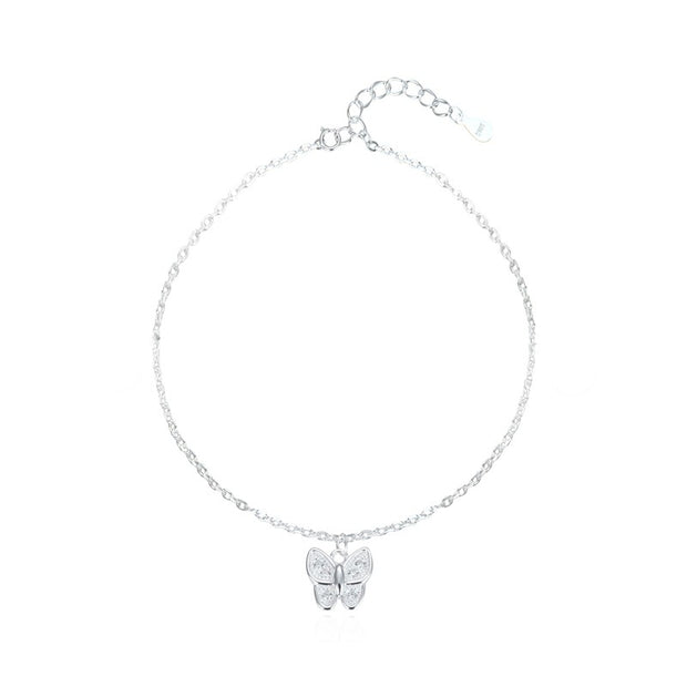 Tobillera de Plata 9.25 para Dama, de Mariposa