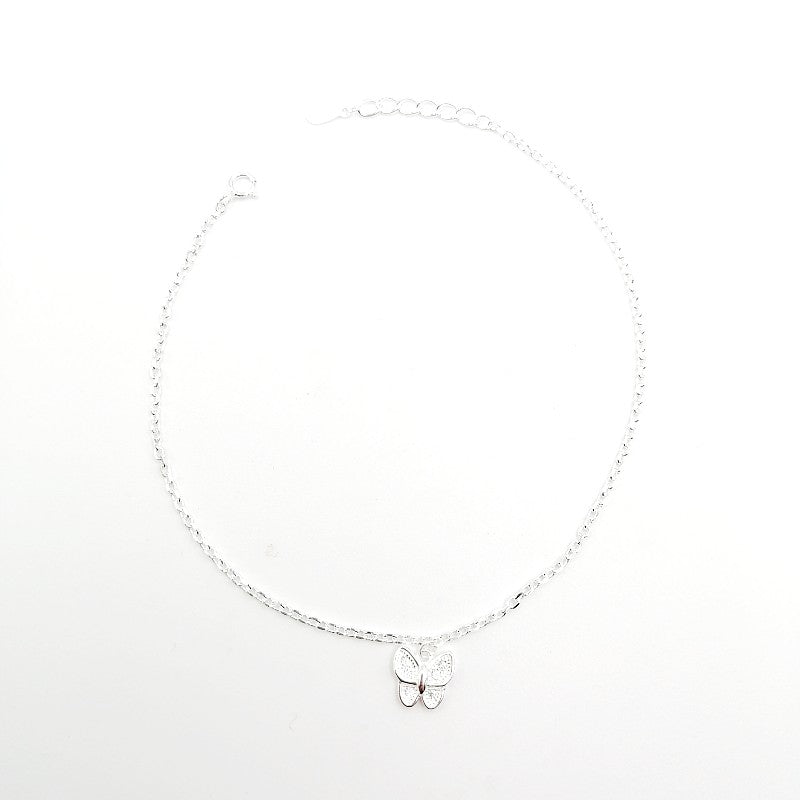 Tobillera de Plata 9.25 para Dama, de Mariposa