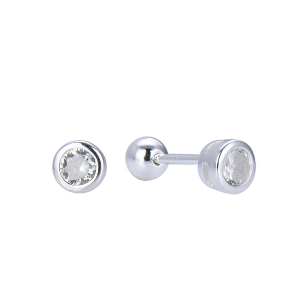 Aretes de Plata 925, Punto de Luz