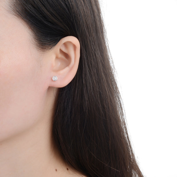 Aretes de Plata 925, Punto de Luz