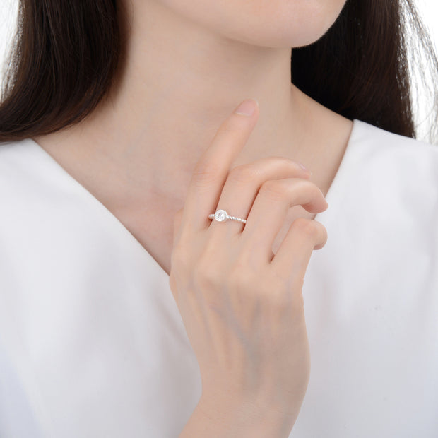 Anillo de Plata 9.25 para dama, Punto de Luz