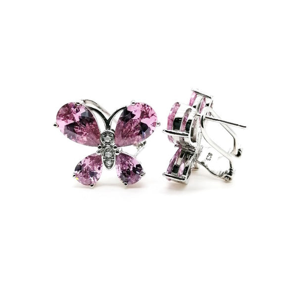 Aretes de Plata 9.25 para Dama, de Mariposa