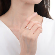 Anillo de Plata 9.25 para dama, Circón de Rombo