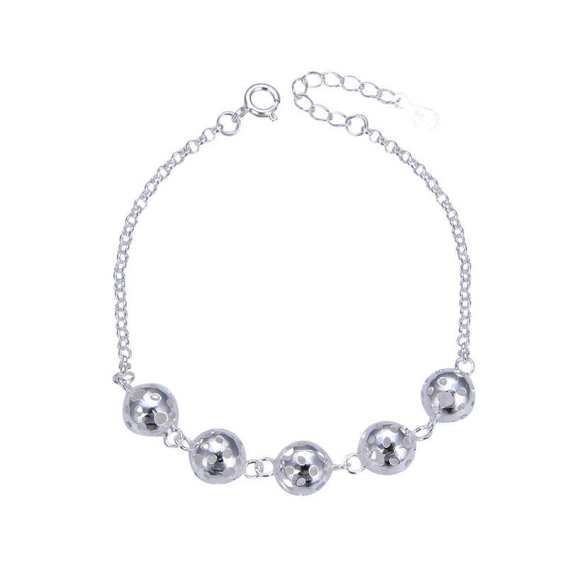 Pulsera de Plata 925, con Bolitas