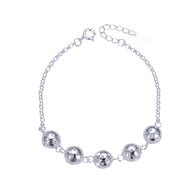 Pulsera de Plata 925, con Bolitas