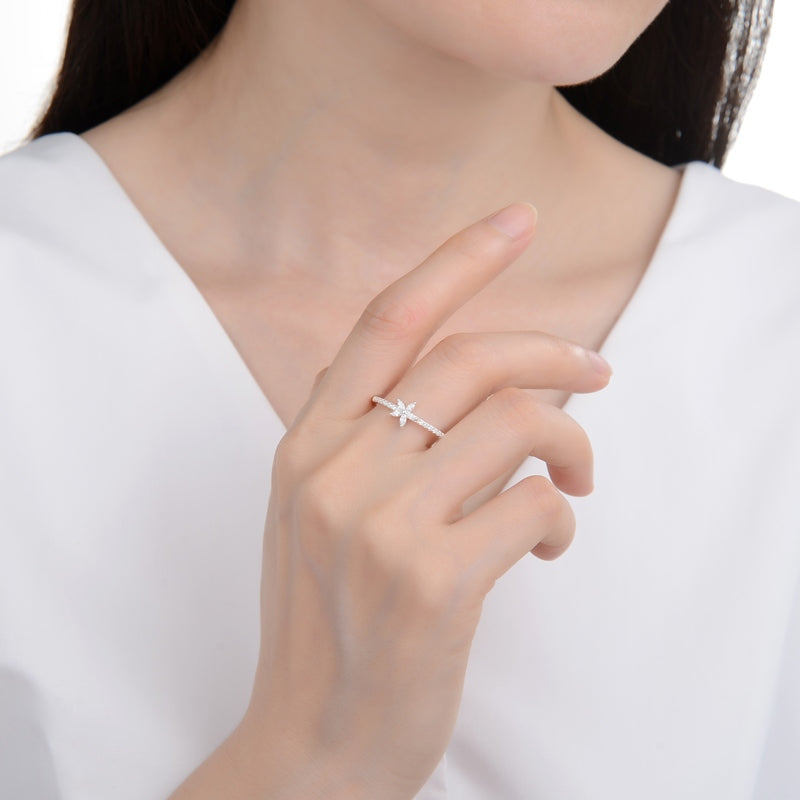 Anillo de Plata 9.25 para dama, Estrella