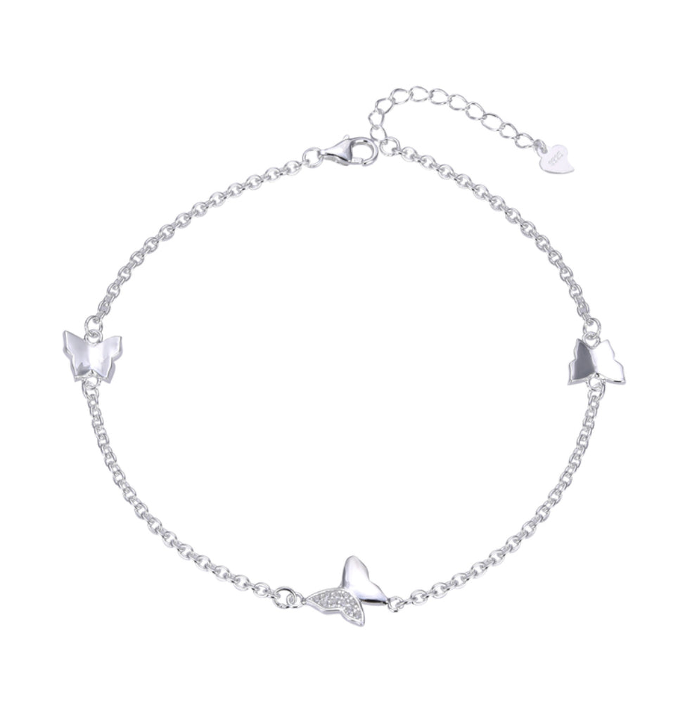 Pulsera de Plata 925 para Dama, Mariposas