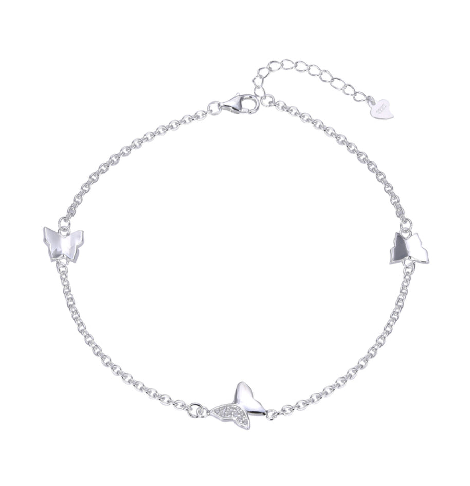 Pulsera de Plata 925 para Dama, Mariposas