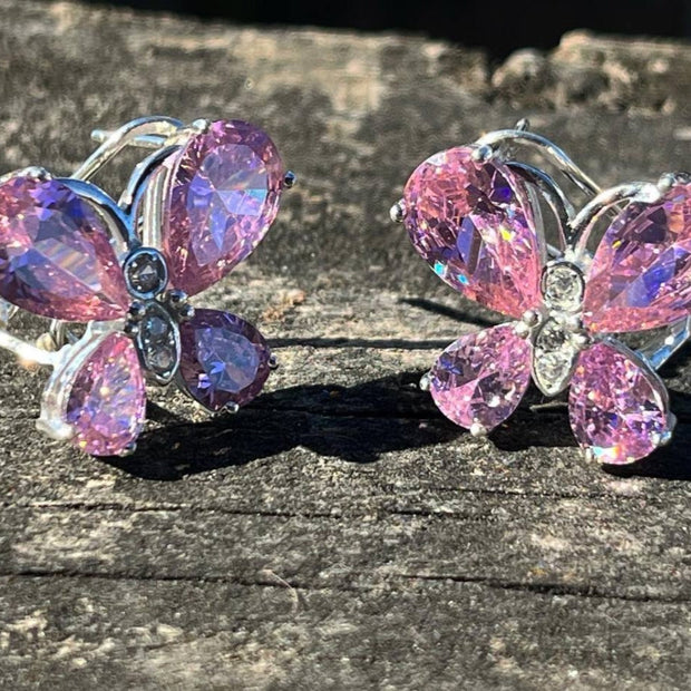 Aretes de Plata 9.25 para Dama, de Mariposa
