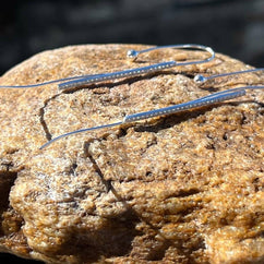 Aretes de Plata 925 para Dama, Ear Clip Bastón