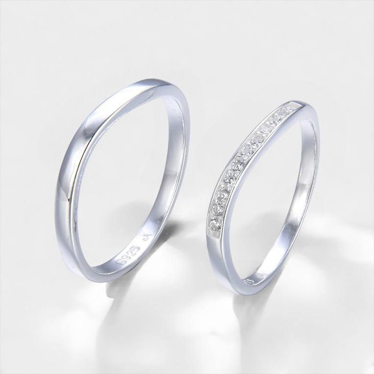 Anillo de Plata 9.25 de Matrimonio, Ella y Él