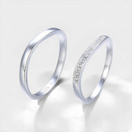 Anillo de Plata 9.25 de Matrimonio, Ella y Él
