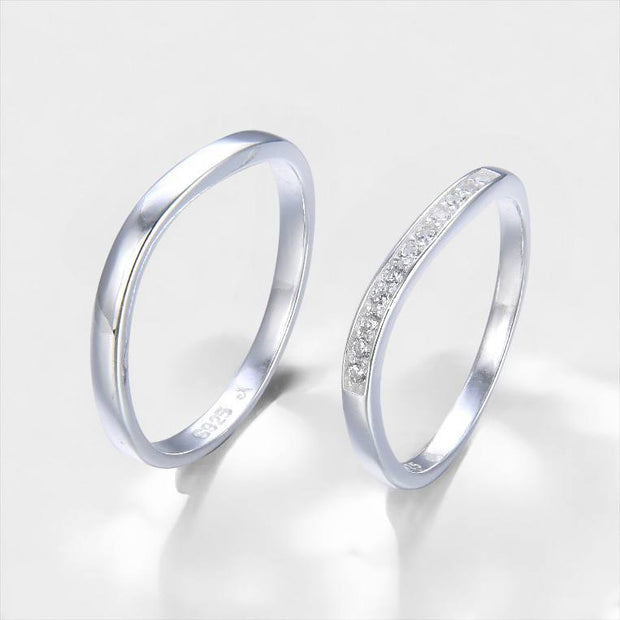 Anillo de Plata 9.25 de Matrimonio, Ella y Él