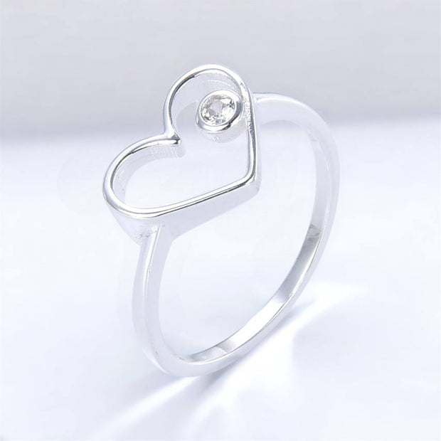 Anillo de Corazón y Punto de Luz