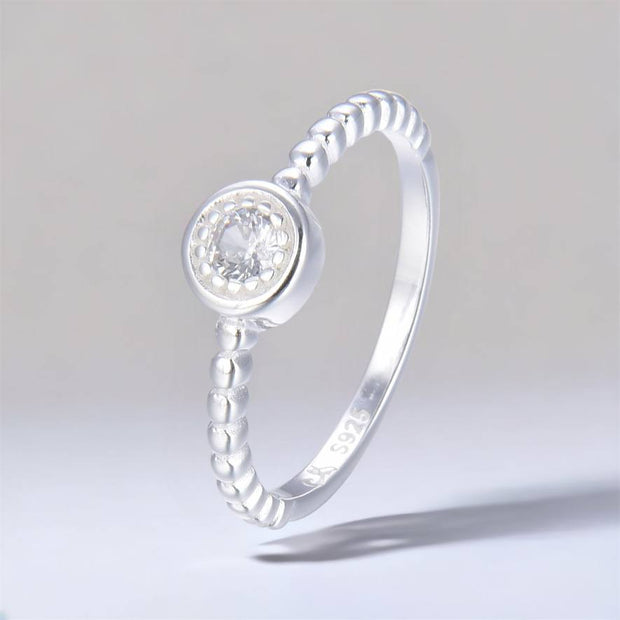 Anillo de Plata 9.25 para dama, Punto de Luz