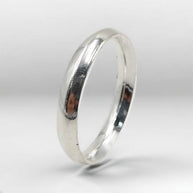 Anillo de Plata 9.25 para Caballero, Alianza 3mm