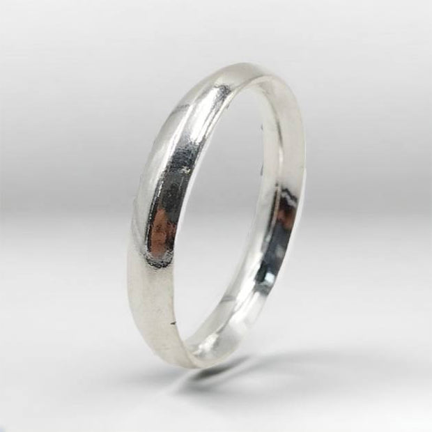 Anillo de Plata 9.25 para Caballero, Alianza 3mm