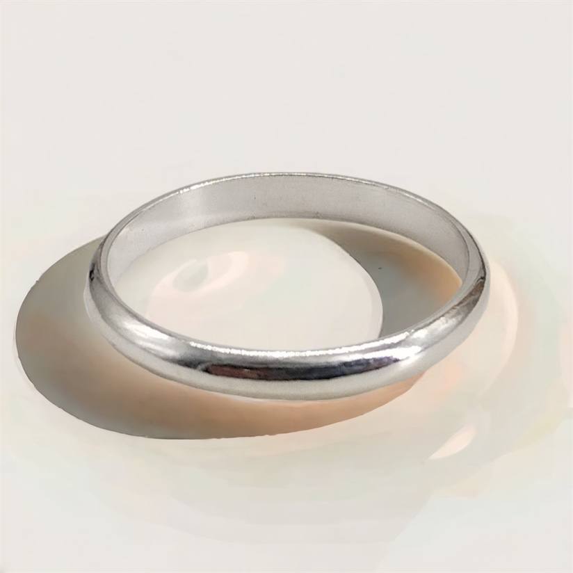 Anillo de Plata 9.25 para Caballero, Alianza de 3mm.