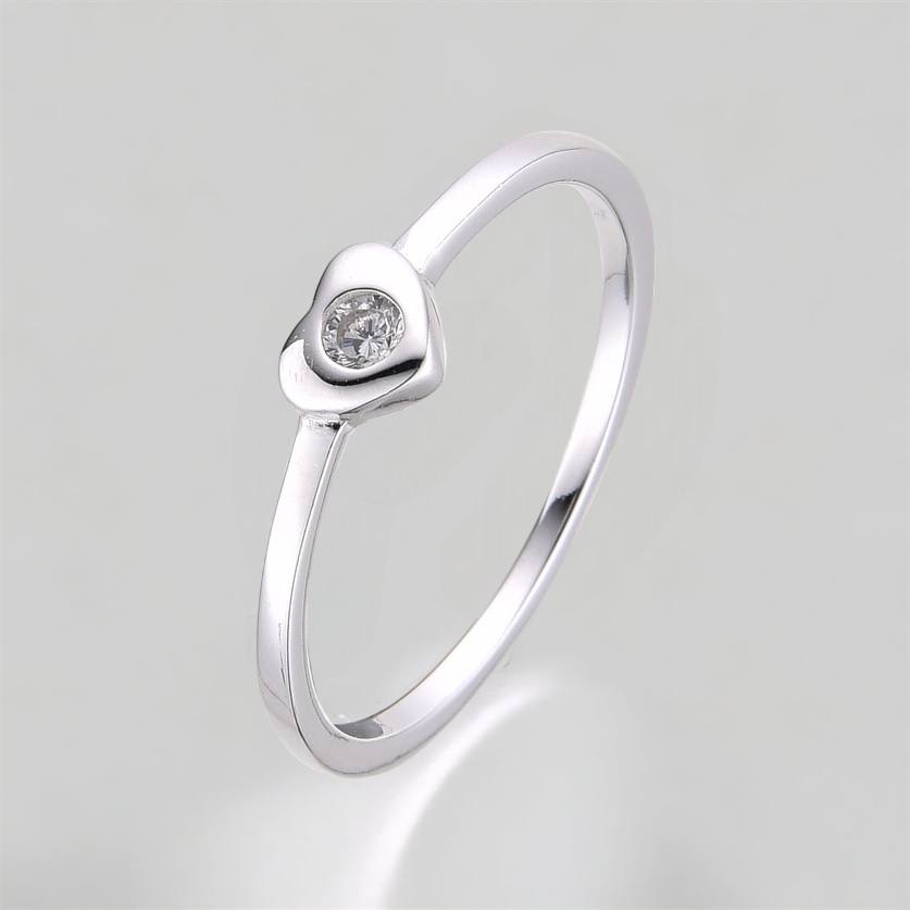 Anillo de Plata 9.25 para Dama, Corazón Valiente