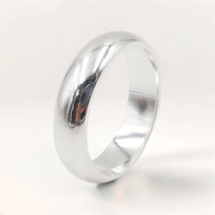 Anillo de Alianza de Plata 9.25, 5mm grueso