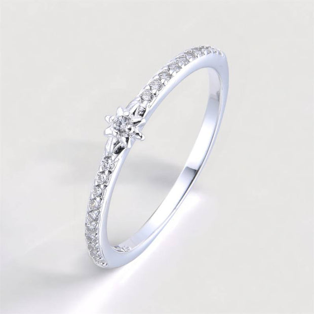 Anillo de Plata 925 para dama, Estrella